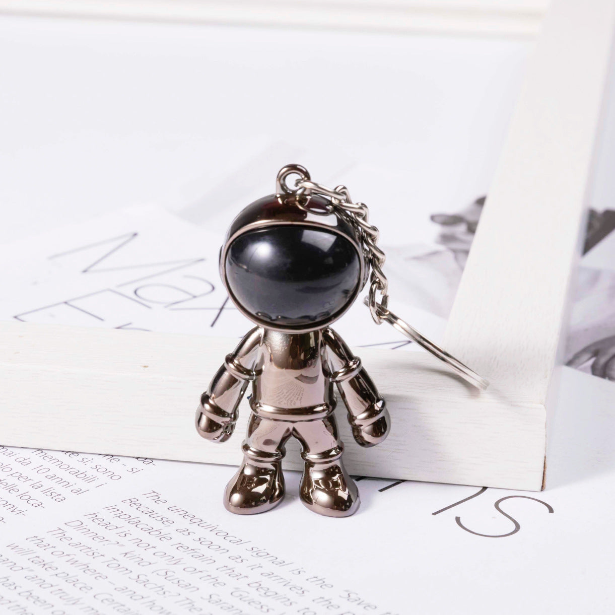 Alloy Spaceman Keychain and Necklace