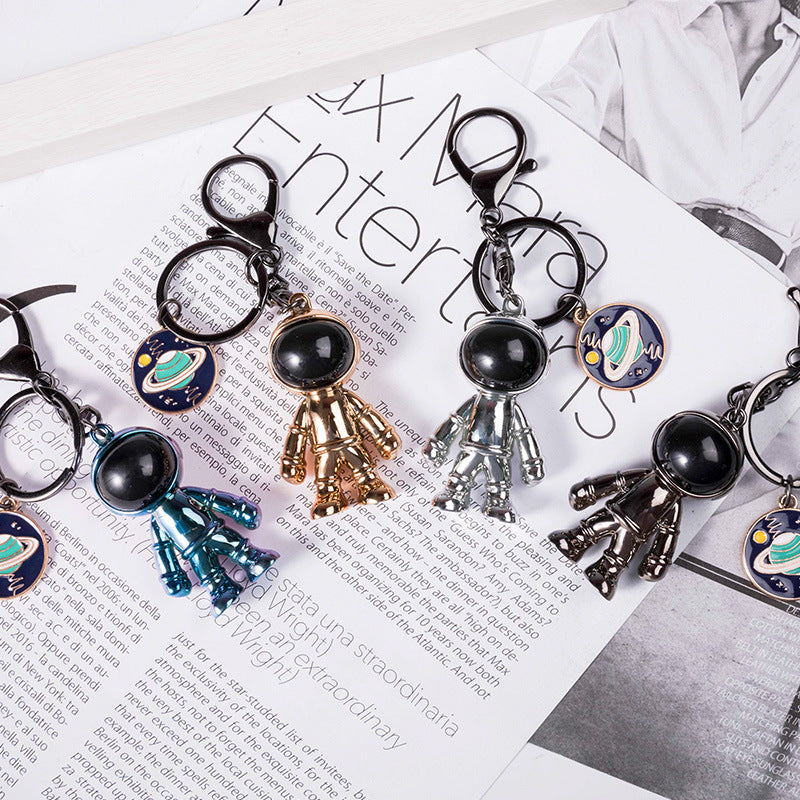 Alloy Spaceman Keychain and Necklace