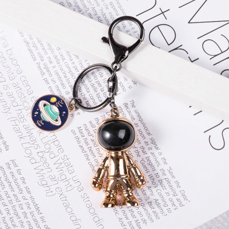 Alloy Spaceman Keychain and Necklace