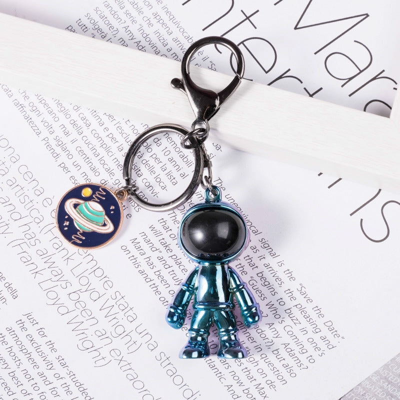 Alloy Spaceman Keychain and Necklace