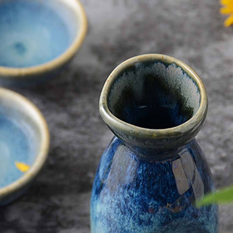 Japanese Kiln-Changed Sake Set
