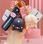 A-Hole Pig Day Keychain