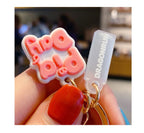 A-Hole Pig Day Keychain