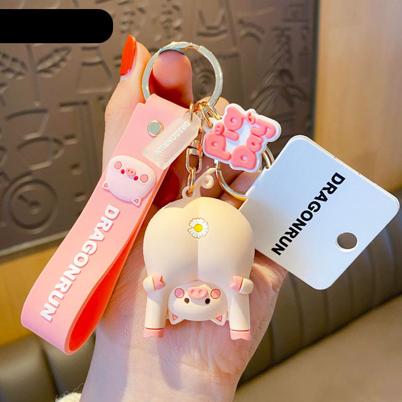 A-Hole Pig Day Keychain