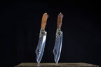 Handmade Dragon Carved Cooking Knife