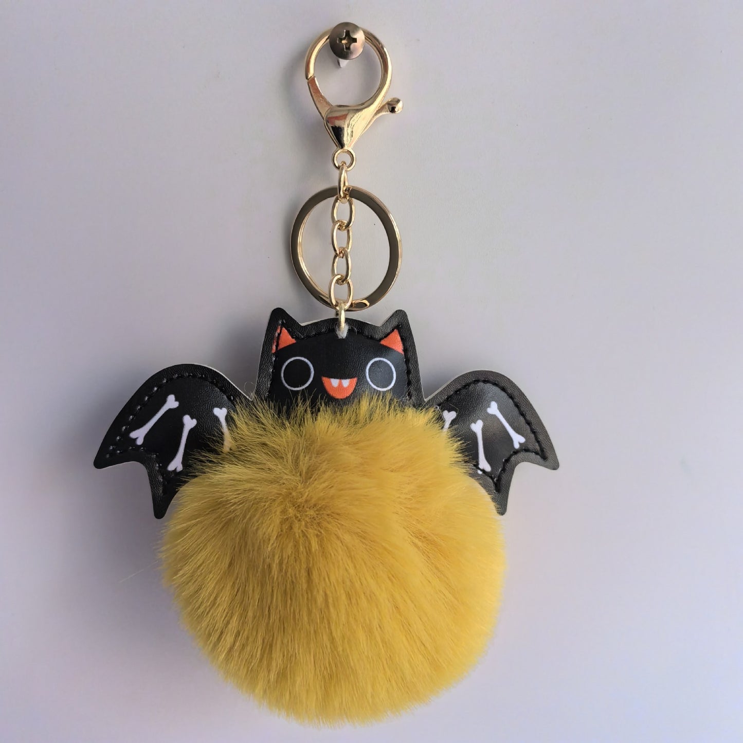 Cute Fluffy Bat Keychain
