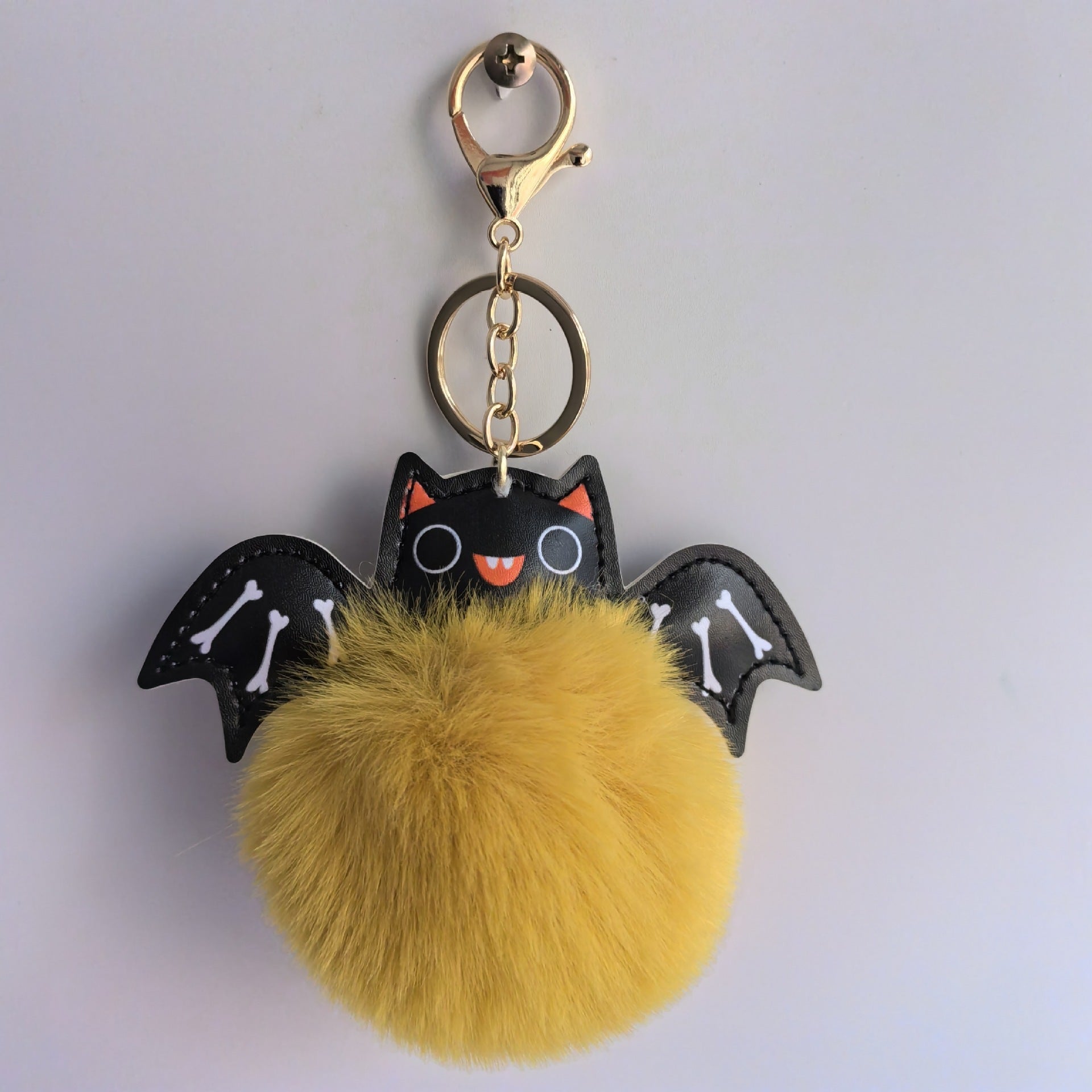 Fluffy Bat Keychain