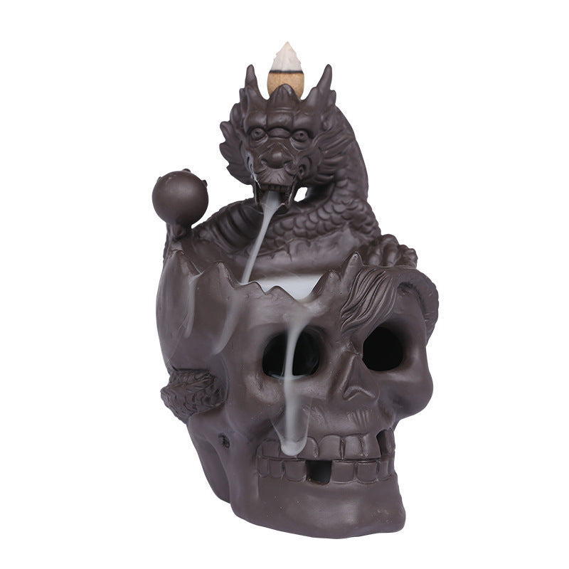Haunted Skull LED Incense Fountain