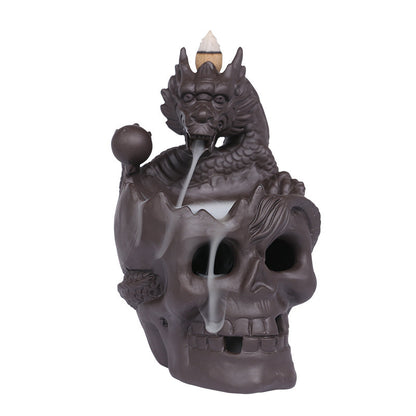 Haunted Skull LED Incense Fountain