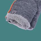 Rechargeable Heated Half Finger Flip Gloves