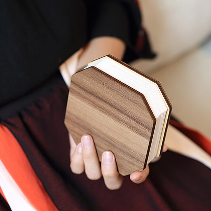 Accordion Folding LED Lamp – Wooden Design