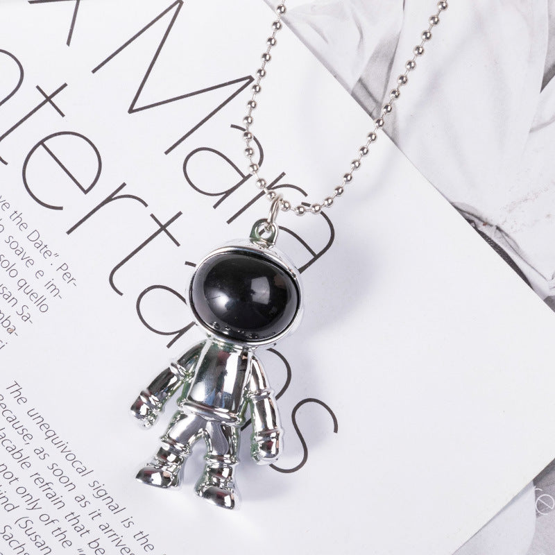 Alloy Spaceman Keychain and Necklace