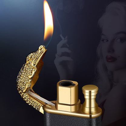Metal Butane Lighter – Dual Flame Design