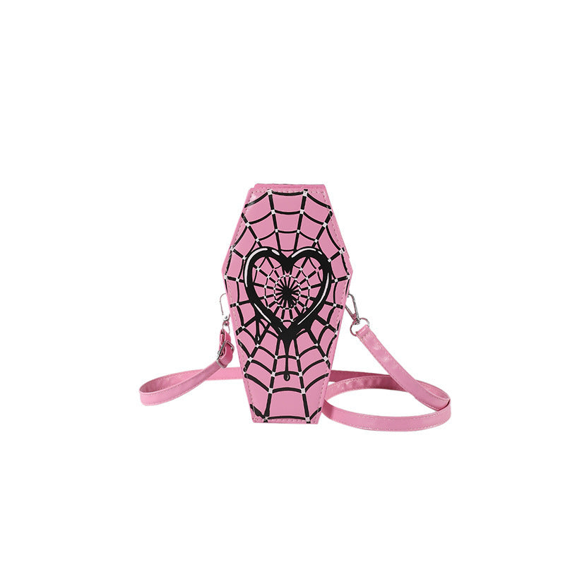 Spider Heart Coffin Crossbody
