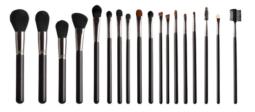 18-piece makeup brush set in a holder that can be attached to the waist-1