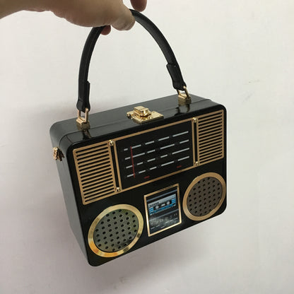 Glossy Acrylic Radio Crossbody