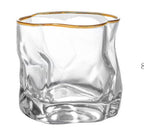 Melted Crystal Whiskey Glass