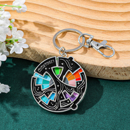 Color Wheel Rotator Keychain