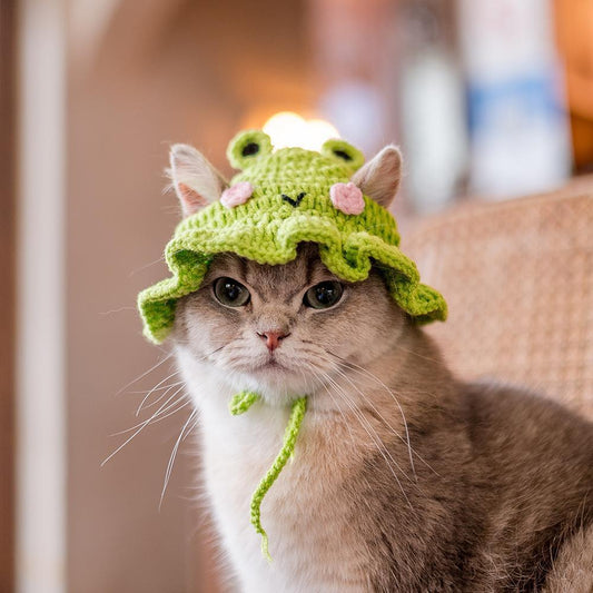 Silly Knit Pet Cosplay Cap