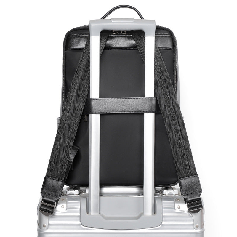 Executive Genuine Leather Laptop Backpack