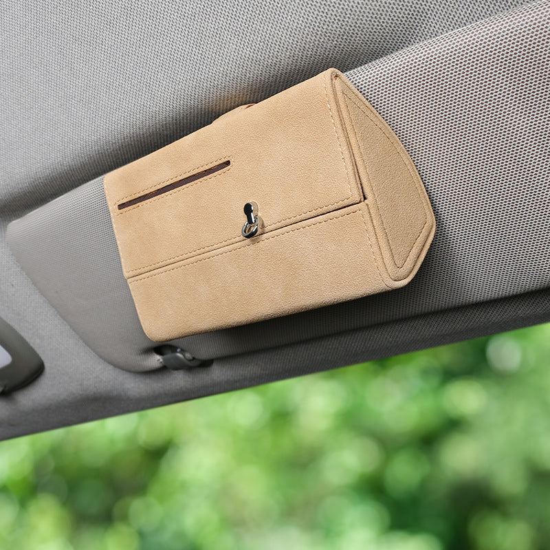 Magnetic Suede Car Storage Box