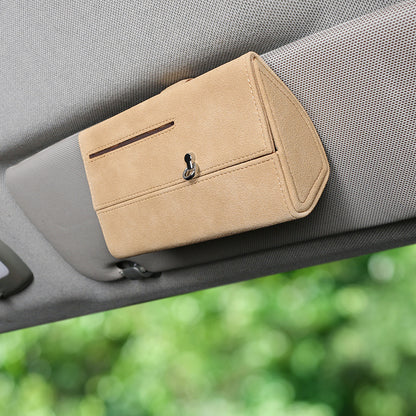 Magnetic Suede Car Storage Box
