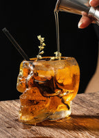 Hand-Blown Skull Glass