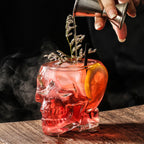 Hand-Blown Skull Glass
