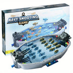 Navy Battleship Game 2-Player Shooting War Board-4