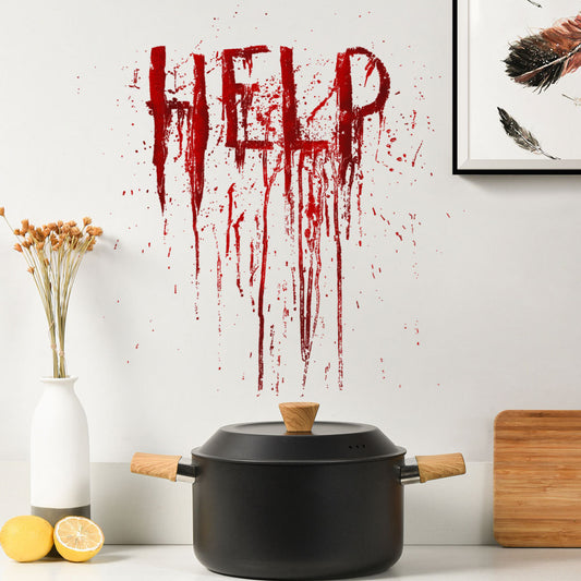 Bloody “HELP” Horror Wall Sticker