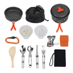 Portable Hiking & Camping Cookware + Burner Combo