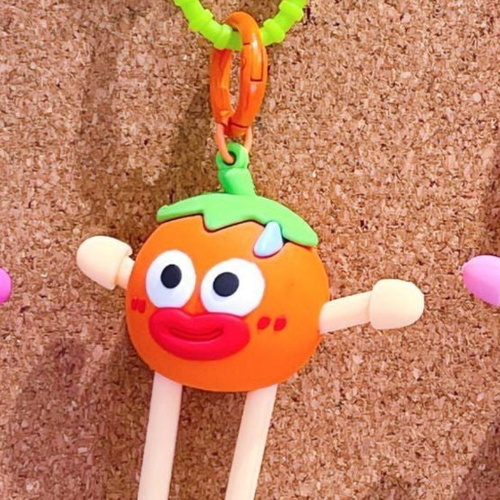 Cute Fruits and Plants Dolls Keychains