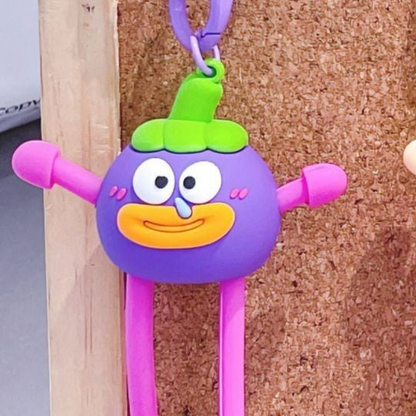 Cute Fruits and Plants Dolls Keychains