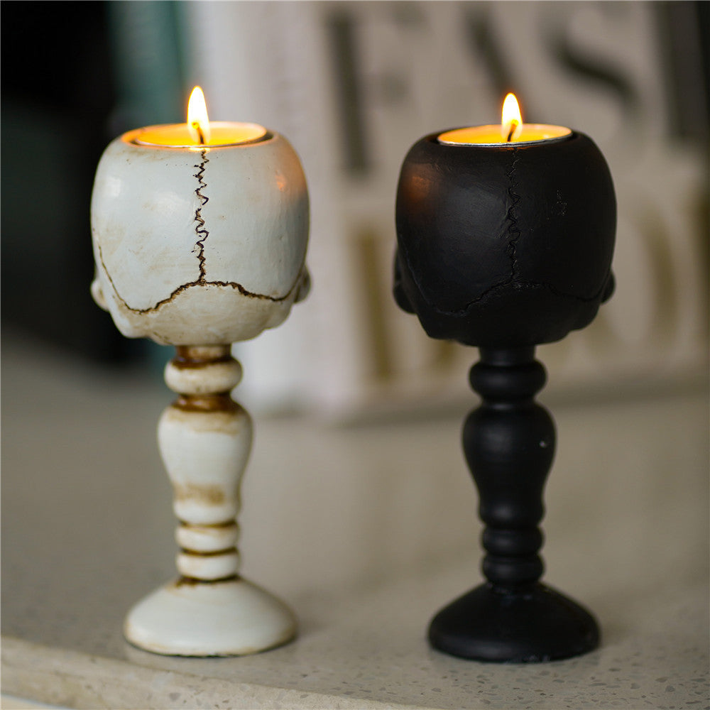 Skull Column Candlestick