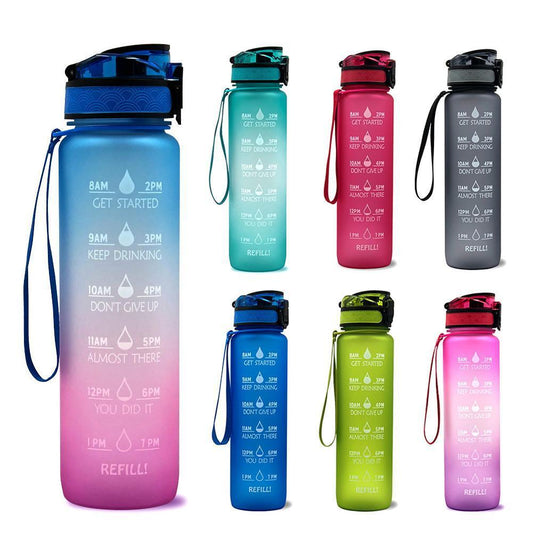 Motivational Time Marker Water Bottle