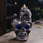 Haunted Skull LED Incense Fountain