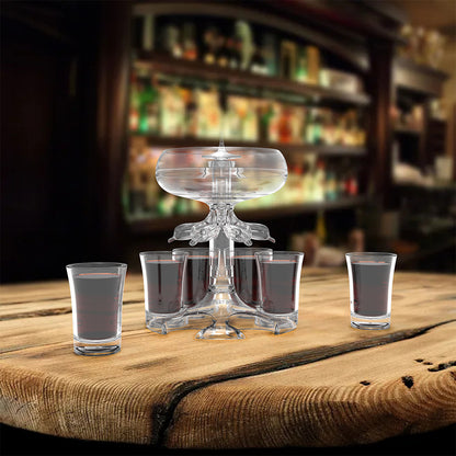 Acrylic Shot Glass Dispenser Tower