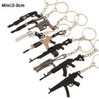 Metal Guns Keychains