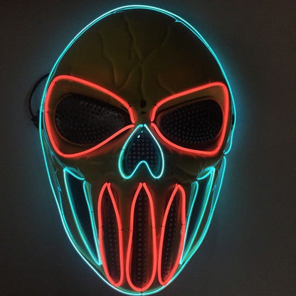Halloween Skull Mask with Light Effect
