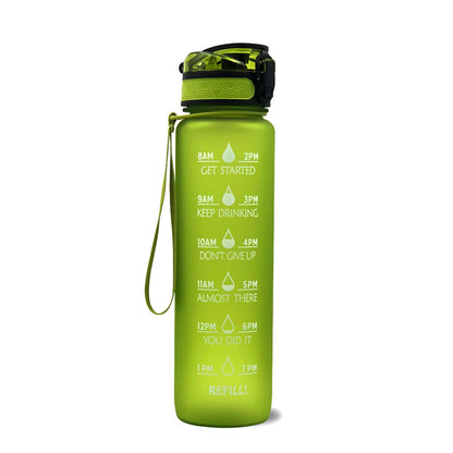 Motivational Time Marker Water Bottle