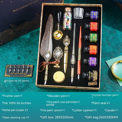 Vintage Calligraphy & Sealing Kit (6 Inks)