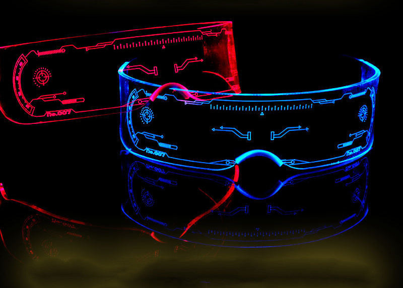 CyberGlow LED Rave Festival Acrylic Glasses