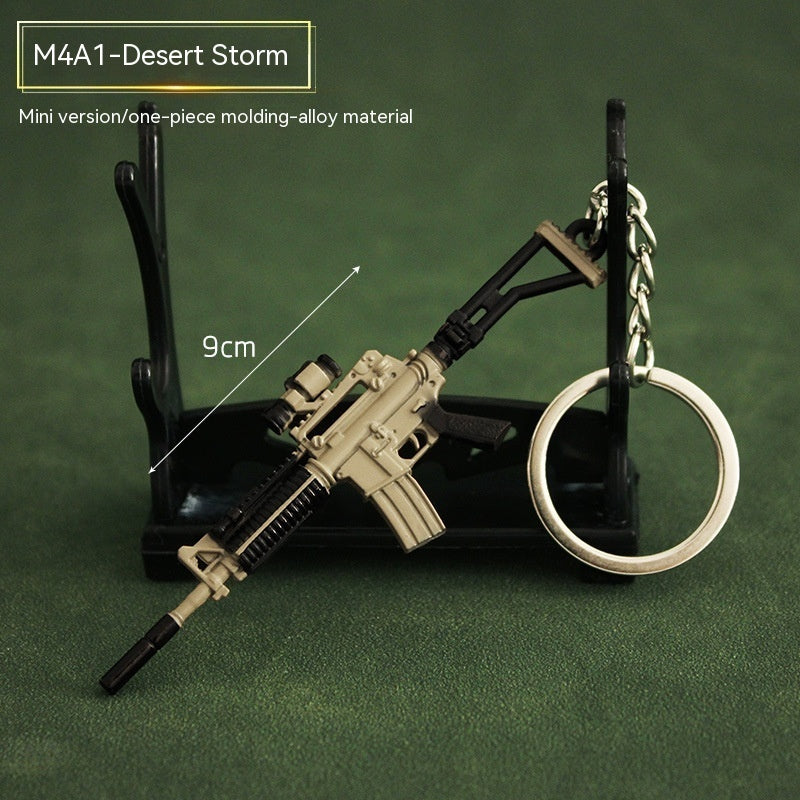 Metal Guns Keychains