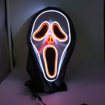 LED Glowing Scream Mask