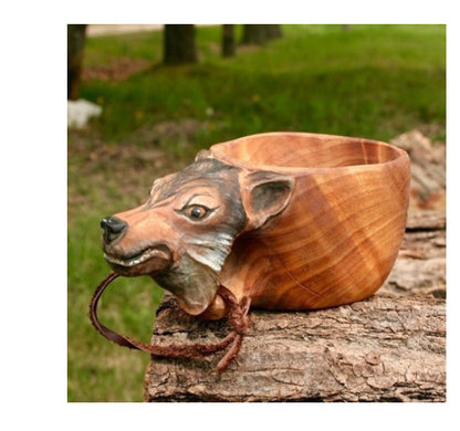 Handmade Scandinavian Kuksa Wooden Mug