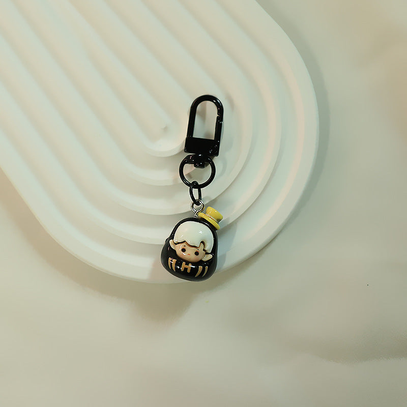 Cartoon Dolls Resin Keychains