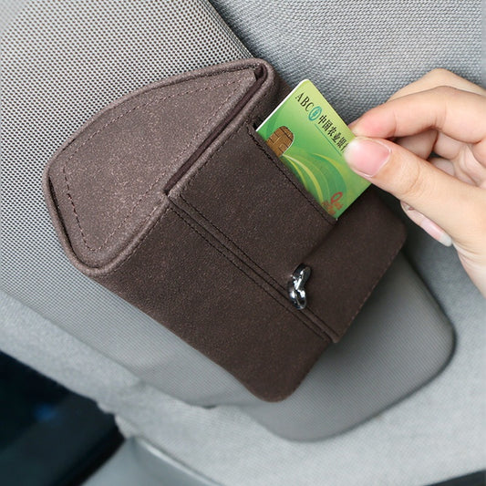 Magnetic Suede Car Storage Box
