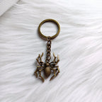 Gothic Spider Charm Keychain
