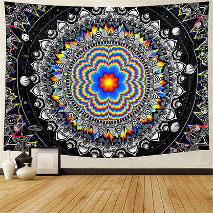 Colorful Mandala Space Tapestry Wall Hanging