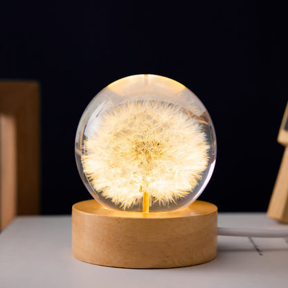 Dandelion & Daisy Floral Light Orb